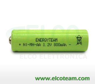 Batteria stilo AA 800 mAh Ni-Mh bottone EnergyTeam