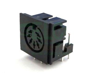 DIN 7-pole 90 ° female connector