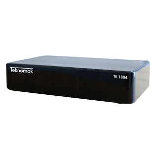 Teknomak TK1804 DVB-T2 4K decoder with Android TV and Wi-Fi
