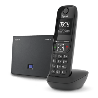 Telefoni cordless versione TRIO – Colore Nero – comunicanti – tripla base  di ricarica – Sikurit Technology Solutions