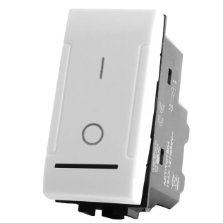 MAPAM 802B | Interruttore Bipolare 0 - 1 | 16A 250V | Compatibile BTicino LivingLight