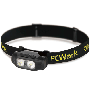 PCWork PCW12A | Torcia Led Frontale Ricaricabile 200lm