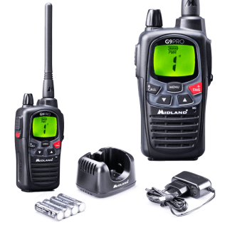 Midland G9 Pro Radio portatile PMR446/LPD 446Mhz | DISPLAY LCD