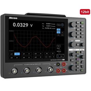 MICSIG MHO14-200 | Oscilloscopio Portatile 4 Canali 200MHz | Display Touch | USB-C | 3h Batteria
