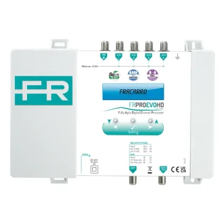 Fracarro FRPRO EVO HD 287434 | Centrale Programmabile per Filtraggio Selettivo Canali Televisivi | 5 ingressi ( B1+FM, 4x VHF/UHF flessibili )