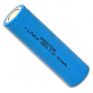 Batteria Ricaricabile 18650 LiFePO4 3,2V 1500mAh