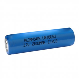 Batteria Ricaricabile Li-Ion 3,7V 2600mAh formato 18650