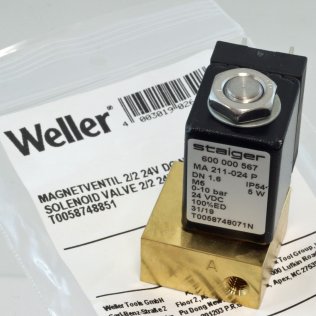 Weller T0058748851 Valvola Solenoide 24VDC per unità WDD/PUDD