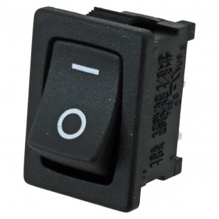 Rocker Switch Mini Interruttore a Bascula Unipolare 10A 250V Nero