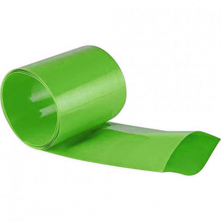 Guaina Termorestringente PVC Verde per Pacchi Batterie Diametro 38-21mm