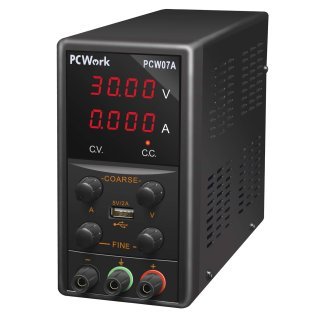 Alimentatore da Banco uscita regolabile 0÷30V, 0÷5A, PCWork PCW07A