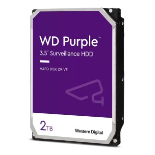 WD Purple 2 TB HDD Hard Disk per Videosorveglianza WD22PURZ Cache 256MB SATA 6Gb/s