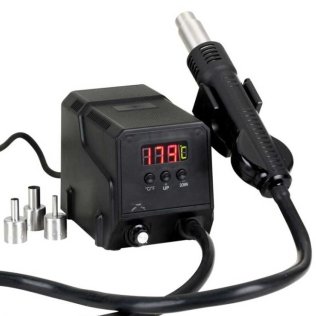 Stazione Saldatura per Rework ad Aria Calda 300W ZD-8908 con 3 ugelli intercambiabili