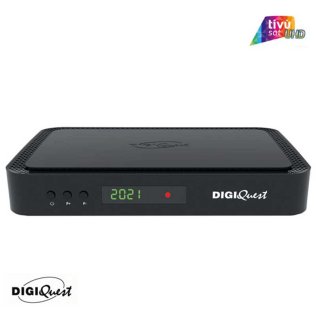 DIGIQuest Q90 Decoder Combo Tivùsat 4K UHD con scheda e digitale terrestre DVB-T2 integrato