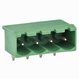 Tianli TLPHC-200R-04P Connettore Maschio 90° 4 poli passo 5mm per morsettiere sconnettibili