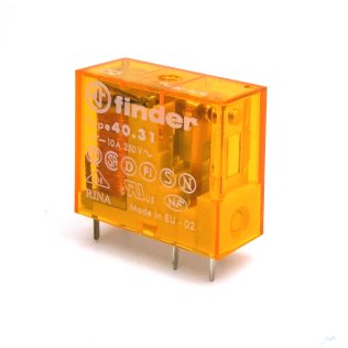 Finder 40.31.8.024.0000 Relè Elettromeccanico Bobina 24 VAC