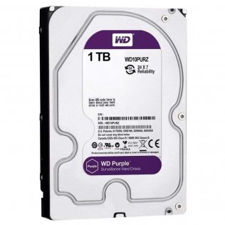 WD Purple 1 TB HDD Hard Disk per Videosorveglianza WD10PURZ SATA 6Gb/s