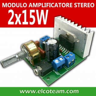 Modulo Amplificatore Stereo TDA7297 15+15 Watt
