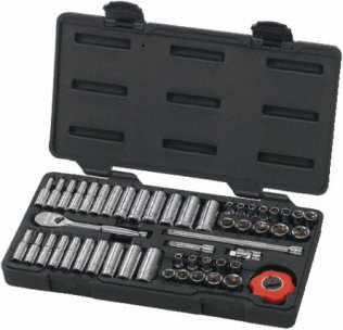 GearWrench 80300 - Set di Bussole 1/4" totale 51 pezzi 