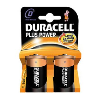 Pila DURACELL PLUS POWER Torcia D - Confezione 2 pezzi