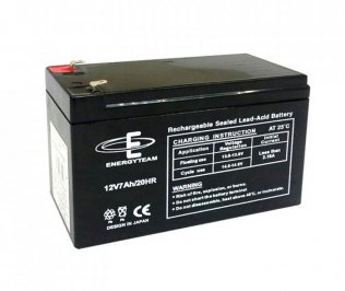 Batteria Ricaricabile al Piombo 12V 7Ah EnergyTeam