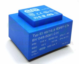 Trasformatore Incapsulato 115V - 18V - 10VA EI48 ERA Pulse BV048-5061.0