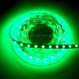 Striscia LED 5 Metri Colore Verde 12VDC 14,4W/m IP65