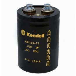 Condensatore Elettrolitico Kendeil K01 4700µF 250VDC con Terminali a Vite M6