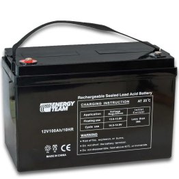 Batteria 12V 100Ah Ricaricabile al Piombo AGM VRLA Energyteam ET12-100