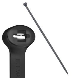 Fascette Professionali con Doppio dente in Acciaio Inox 200x2,5mm Elematic 2-LOCK 1307