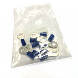 Terminale preisolato ad occhiello diametro 6mm per cavi da 2,5mm Colore Blu Confezione 10pz