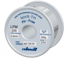 Almit 82372050 Lega di Stagno in Filo LFM-23-S diametro 0,8mm 500 grammi