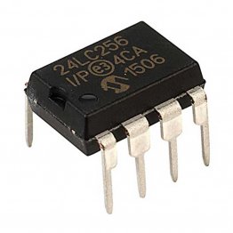 Microchip 24LC256-I/P Memoria EEPROM Seriale 256kbit 900ns 2.5 - 5.5V PDIP8