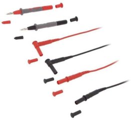 Set Puntali 4mm con cavo a banana maschio/maschio staccabile Chauvin Arnoux CAT. II 300V