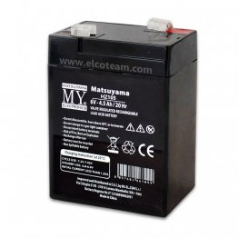 Batteria Ricaricabile al Piombo 6V 4,5Ah Matsuyama HZ105