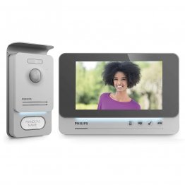 Philips WelcomEye Comfort Pro Kit Videocitofono 2 Fili con Monitor Interno 7" e Pulsantiera Esterna con Lettore RFid