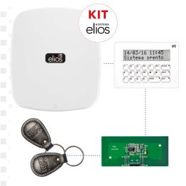 Kit Centrale Elios con Tastiera Hi-Tech Touch, Lettore di Prossimità e Tag Cuoio