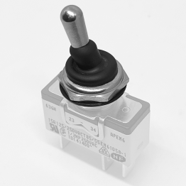Apem U598 Dado Filettato e Ghiera con Cappuccio Forato in Neoprene di protezione | Per interruttori serie 600H, 6-600H, 660, 1000 e 3600