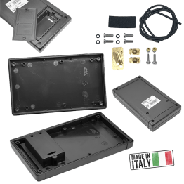 Teko TB-1BK.9 electronics enclosure 160x94x25 mm with battery compartment and IP65 seals