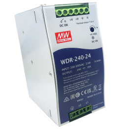 Mean Well WDR-240-24 Alimentatore 24VDC 10A da Barra DIN