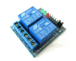Shield for Arduino with 2 electromechanical relays 12V coil