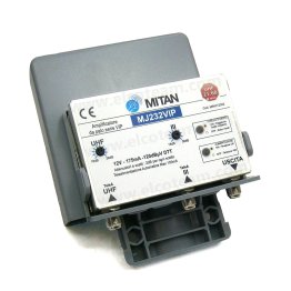 Mitan MJ232VIP Amplificatore da palo 2 ingressi, 2 regolazioni, tecnologia VIP