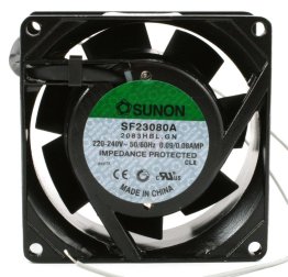 Sunon SF23080A / 208HBL.GN Fan 80X80x38 230VAC on Ball Bearing