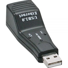 InLine 33380H USB 2.0 adapter RJ45 Ethernet port