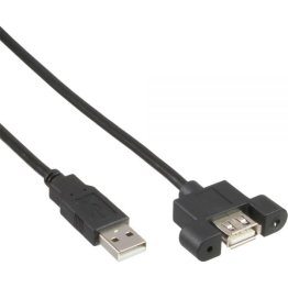 InLine 33440E USB 2.0 Extension Cable Panel Type 0.6 meters