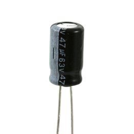 Electrolytic Capacitor 47uF 63 Volt 105 ° C Lelon 6,3x11 mm Taped