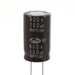 Electrolytic Capacitor 100uF 400 Volt 105°C Samwha 18x32mm