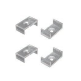 Kit 4 wall mounting clips for PROF42N profile