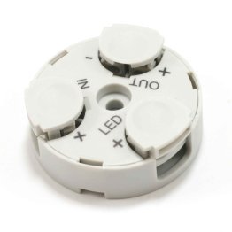 Connettore giunzione per collegamento lampade e LED in serie