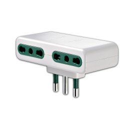 Multipurpose Adapter with 4 Vimar Italian socket outlets 01165.B